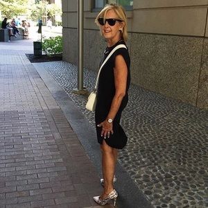 All Saints 100% silk shift dress